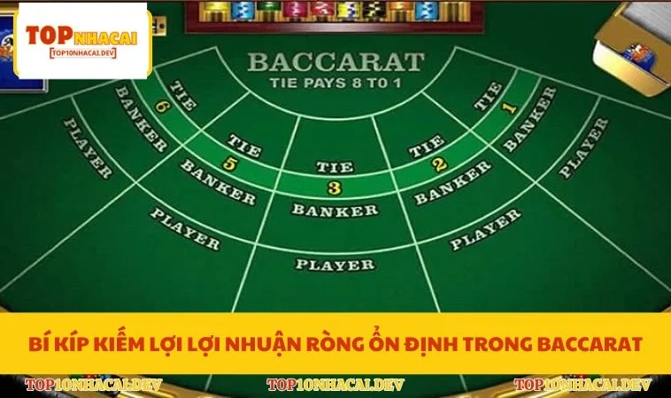 Bí kíp kiếm lợi lợi nhuận ròng ổn định trong Baccarat