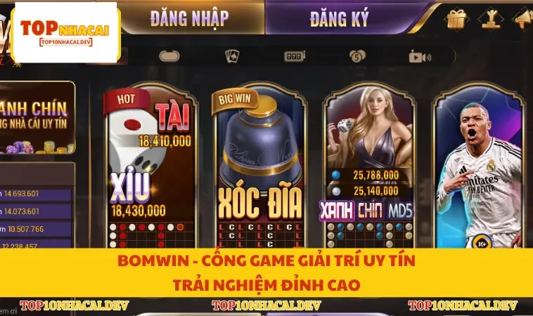 Bomwin - Cổng Game Giải Trí Uy Tín, Trải Nghiệm Đỉnh Cao