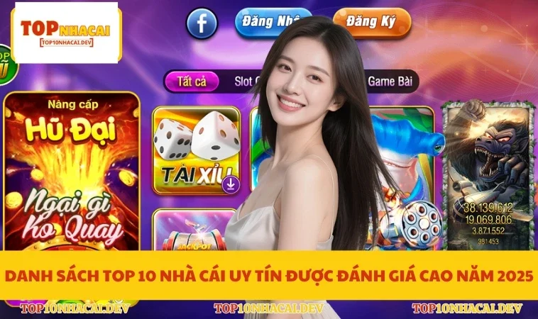 Danh sách top 10 nhà cái uy tín được đánh giá cao năm 2025