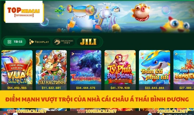 Điểm mạnh vượt trội của nhà cái châu Á Thái Bình Dương