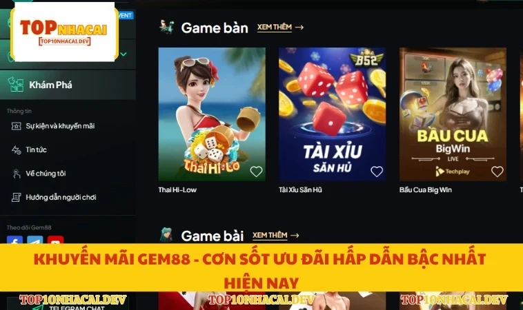 Khuyến Mãi Gem88 - Cơn Sốt Ưu Đãi Hấp Dẫn Bậc Nhất Hiện Nay