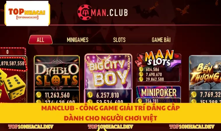 Manclub - Cổng Game Giải Trí Đẳng Cấp Dành Cho Người Chơi Việt