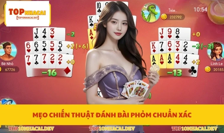 Mẹo chiến thuật đánh bài phỏm chuẩn xác