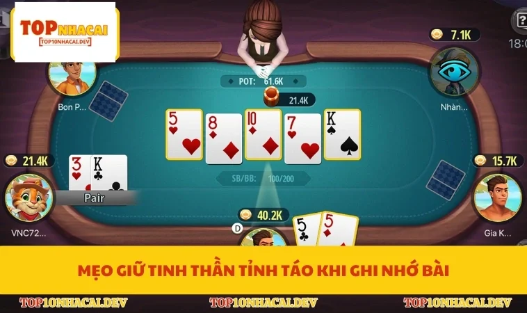 Mẹo giữ tinh thần tỉnh táo khi ghi nhớ bài