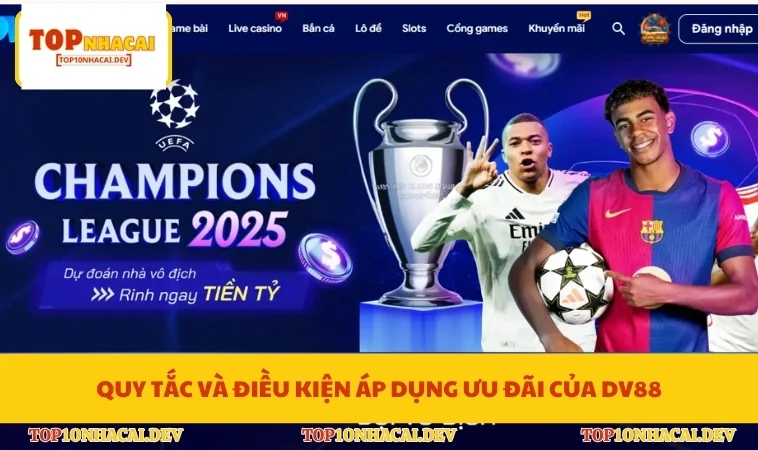 Quy tắc và điều kiện áp dụng ưu đãi của DV88
