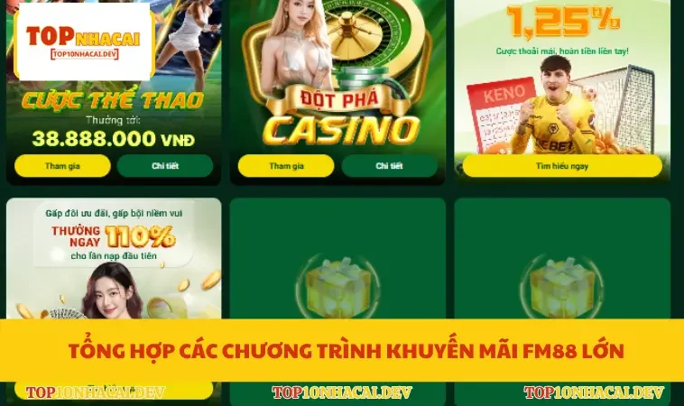 Tổng hợp các chương trình khuyến mãi FM88 lớn