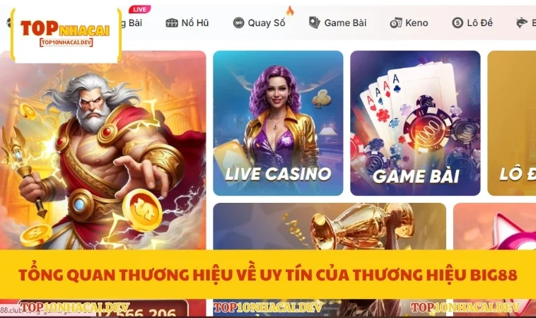 Tổng quan thương hiệu về uy tín của thương hiệu Big88